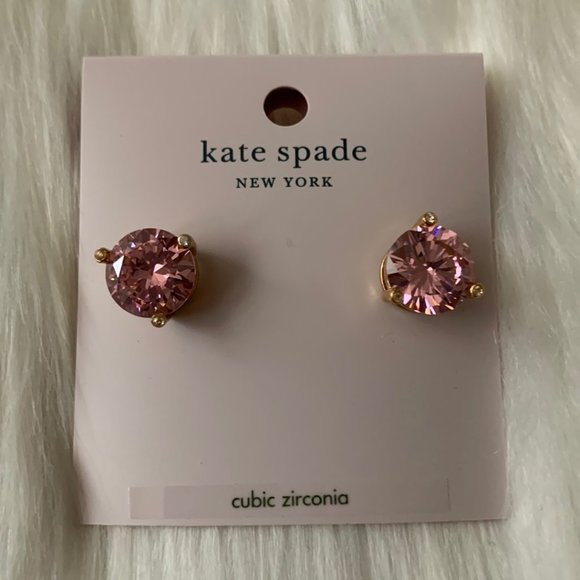 kate spade Jewelry Kate Spade Rise And Shine Pink Round Stud